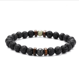 Personality Men's Black Volcanic Stone Bracelet - AL MONI EXPRESS