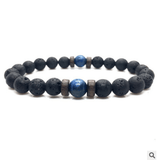 Personality Men's Black Volcanic Stone Bracelet - AL MONI EXPRESS