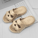 Personalized Skull Design Halloween Slippers Bathroom Indoor Outdoor Funny Slides Beach Shoes - AL MONI EXPRESS