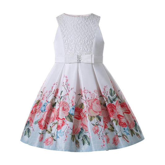 Pettigirl Flower Little Girl Party Dresses Girly Valentine - Almoni Express