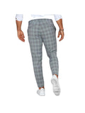 Plaid Print Pants Men's Casual Trousers Loose And Thin - Almoni Express