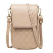 Plaid Sewing Design Mobile Phone Bags For Women Simple Buckle Multifunctional Crossbody Shoulder Bag - AL MONI EXPRESS