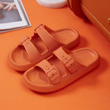 Platform Slippers Women's Summer Buckle Home Shoes Fashion Outdoor Wear Soft Bottom Sandals - AL MONI EXPRESS