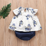 Pleated Skirt + Floral Shorts Set - Almoni Express