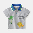 POLO Shirt Children's Baby Korean Style Trendy Bottoming Lapel T-shirt - Almoni Express