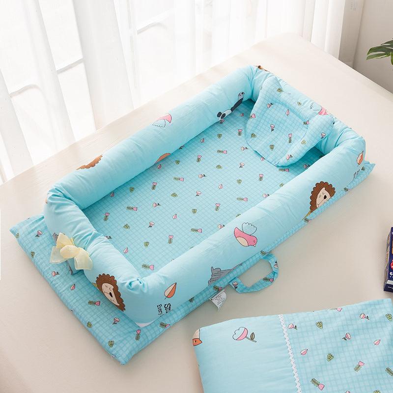 Portable Crib Bed Removable And Washable Newborn Baby Sleeping Artifact Foldable Bionic Bed - Almoni Express