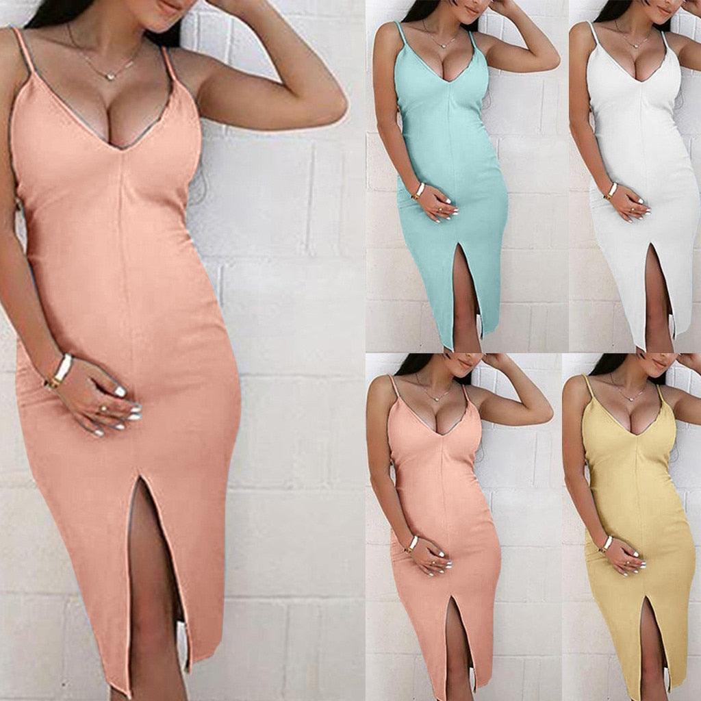 Pregnant-Clothes Party-Dress - Almoni Express