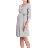 Pregnant Women Nightdress Maternity Sleepwear - Almoni Express