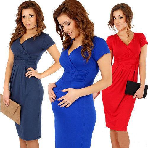 Pregnant women's stretch dress - Almoni Express