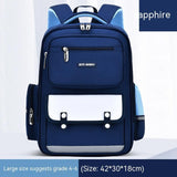 Primary School Student Schoolbag Male Grade 1-3-6 Portable Burden Alleviation Large Capacity Children's Schoolbag Backpack - Almoni Express