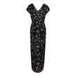 Printed Slim Thin Floral Chiffon Dress - Almoni Express