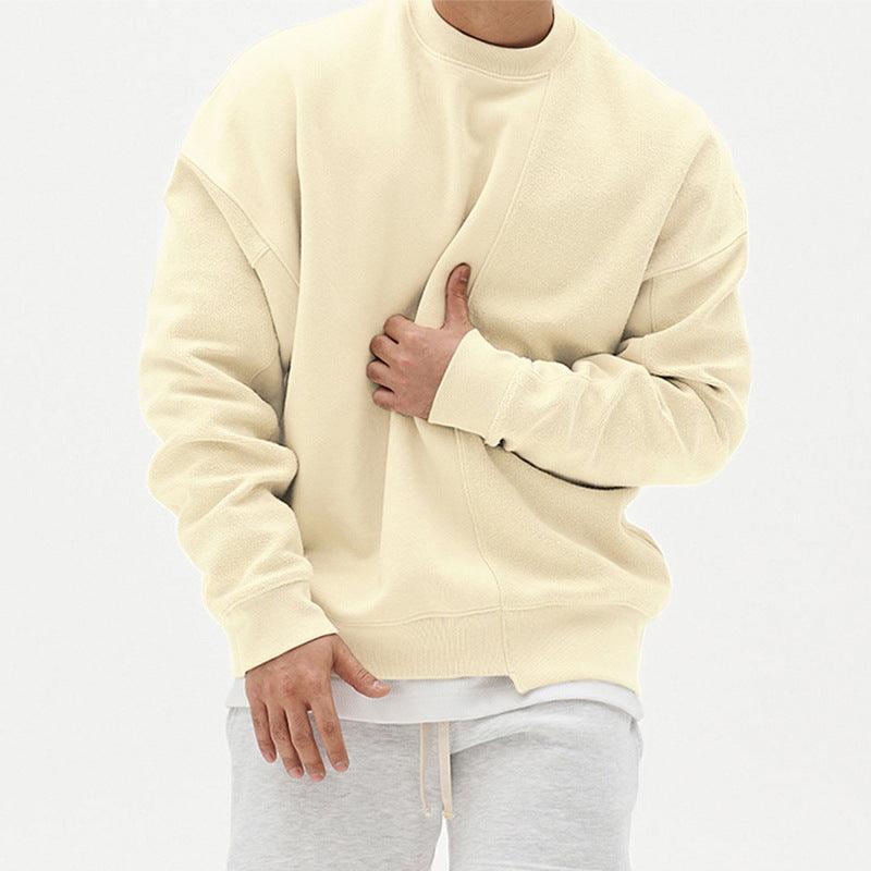 Pullover Round Neck Sweater Loose Men Clothes - AL MONI EXPRESS