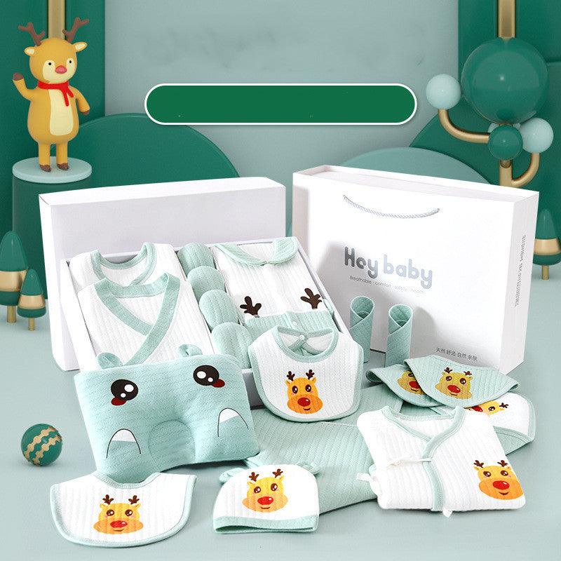 Pure Cotton Baby Clothes Set Gift Box - Almoni Express