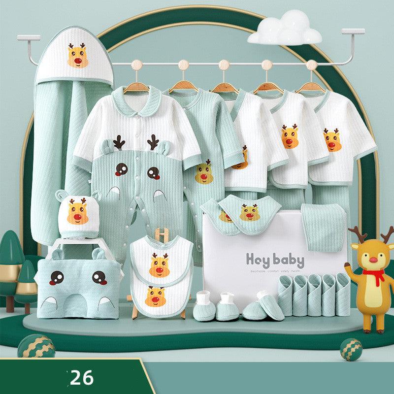 Pure Cotton Baby Clothes Set Gift Box - Almoni Express