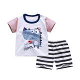 Pure Cotton Boys Korean Baby Clothes Wholesale New T-shirt Girls Kids Clothes - Almoni Express