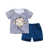 Pure Cotton Boys Korean Baby Clothes Wholesale New T-shirt Girls Kids Clothes - Almoni Express