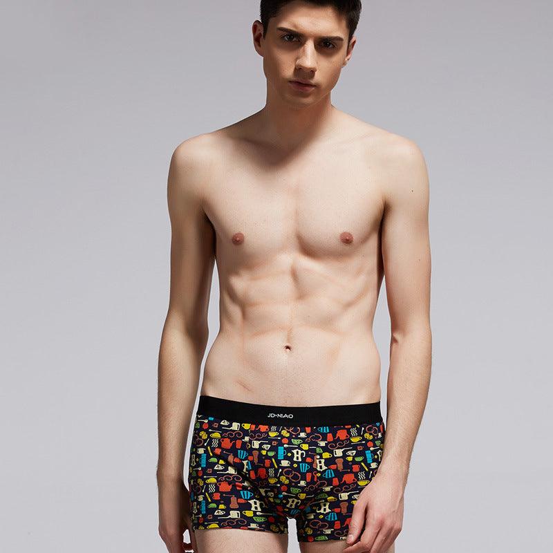 Pure cotton youth trend modal boxer briefs - Almoni Express