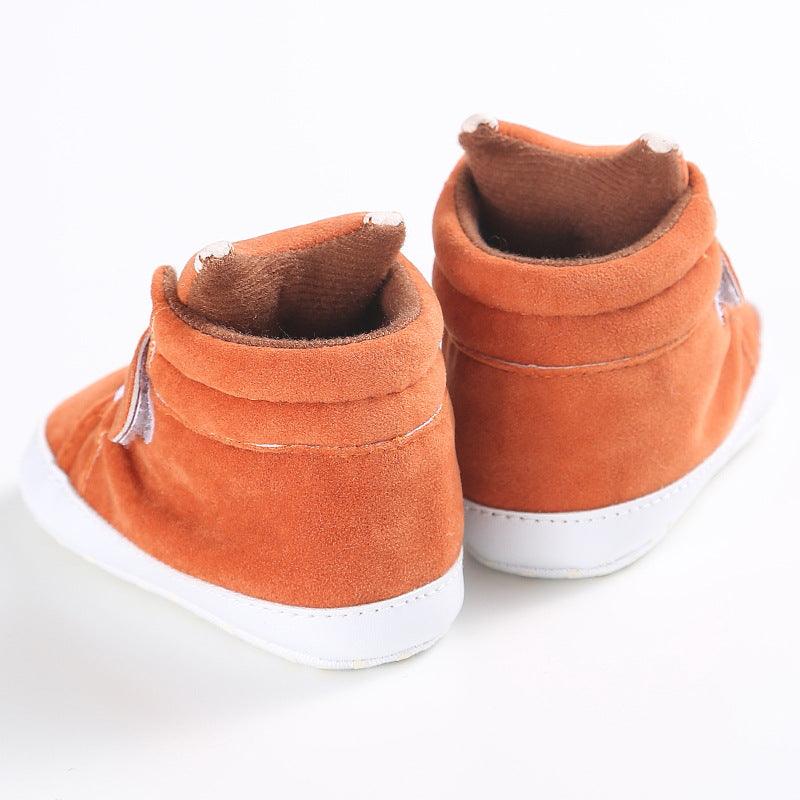 Puseky New Baby Boy Girls Shoes Cute Cartoon Bear Fox First Walkers Canvas Sneaker Anti-slip Soft Sole Toddler Shoes Footwear - Almoni Express