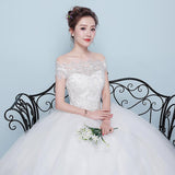 Qidi wedding dress shoulder wedding dress - Almoni Express