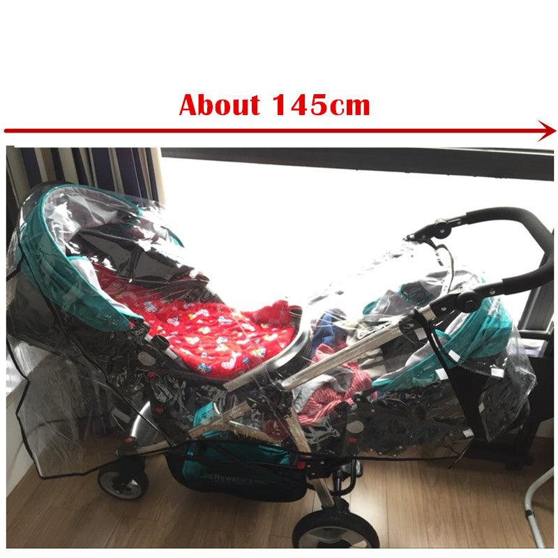 Rain Cover For Twin Stroller In Front And Rear Seats - Almoni Express