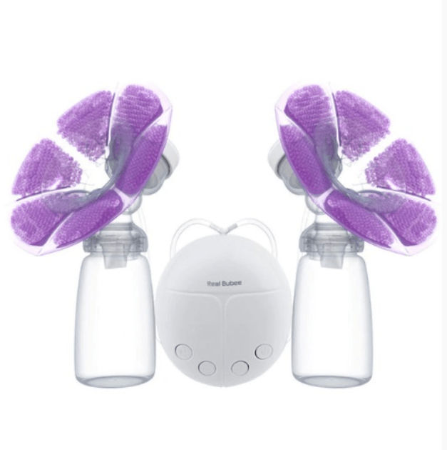 RealBubee Powerful Double Intelligent Microcomputer USB Electric Breast With Milk Bottle Cold Heat Pad Nipple - Almoni Express