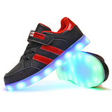 Rechargeable LED Small White Shoes For Children - Almoni Express