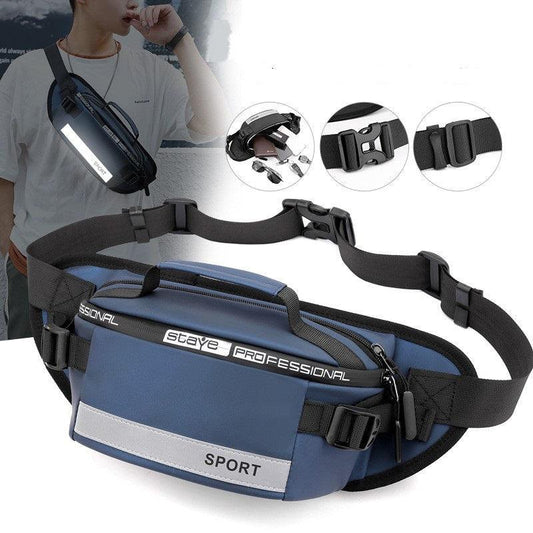 Reflective Waist Bags Men Crossbody Bag Pack For Travel Walking Running Hiking Cycling - AL MONI EXPRESS