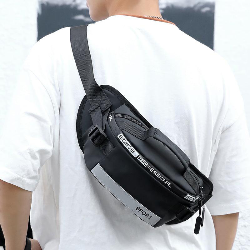 Reflective Waist Bags Men Crossbody Bag Pack For Travel Walking Running Hiking Cycling - AL MONI EXPRESS