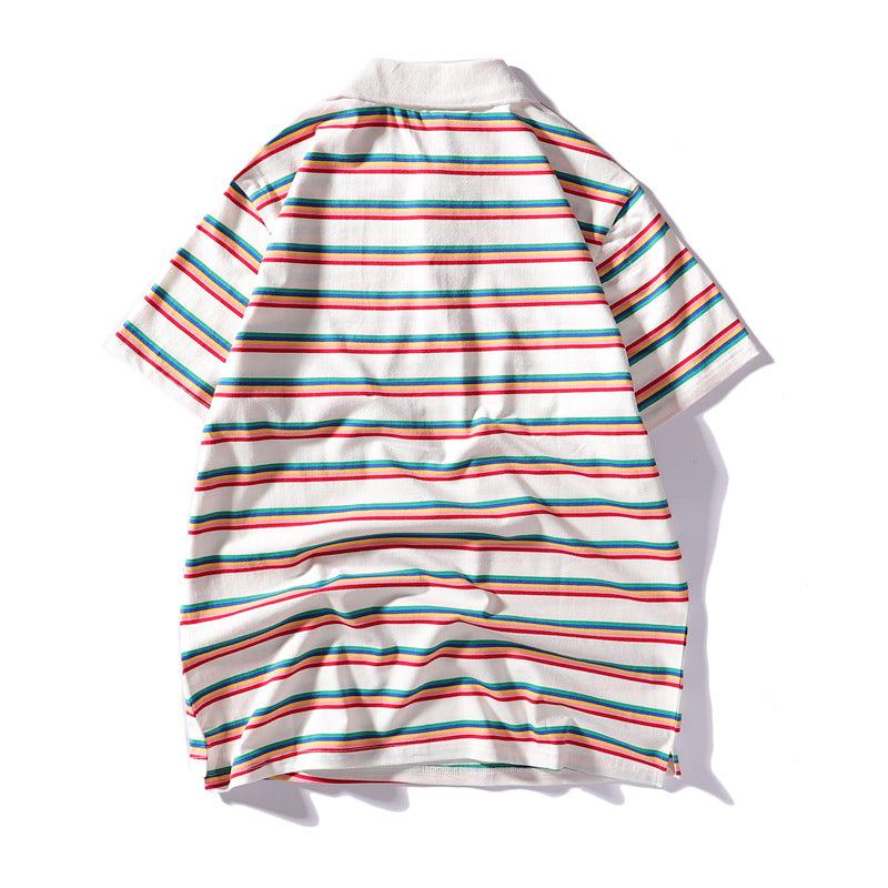 Retro striped POLO shirt - AL MONI EXPRESS