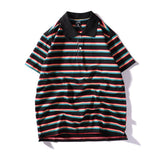 Retro striped POLO shirt - AL MONI EXPRESS