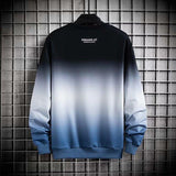 Round Neck Loose Trendy Brand Gradient Men's Clothes - Almoni Express