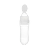 Safe Newborn Baby Feeding Bottle Toddler Silicone Squeeze Feeding Spoon Milk Bottle Baby Training Feeder Food Supplement - Almoni Express