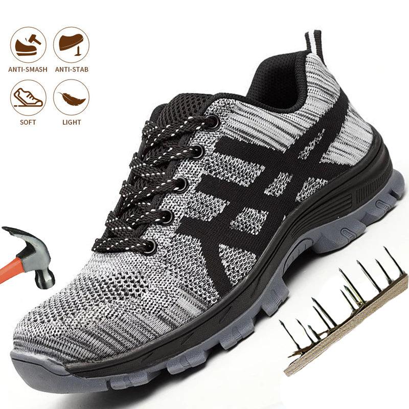 Safety Work Shoes Indestructible Steel Toe Anti-puncture Sneakers - AL MONI EXPRESS