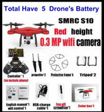 Sales Promotion WiFi 2MP Camera With S10 SMRC FPV Quadcopter Drone Helicopter UAV Micro Remote Control Toy RACER KIT Aircraft - Almoni Express