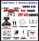 Sales Promotion WiFi 2MP Camera With S10 SMRC FPV Quadcopter Drone Helicopter UAV Micro Remote Control Toy RACER KIT Aircraft - Almoni Express