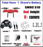 Sales Promotion WiFi 2MP Camera With S10 SMRC FPV Quadcopter Drone Helicopter UAV Micro Remote Control Toy RACER KIT Aircraft - Almoni Express