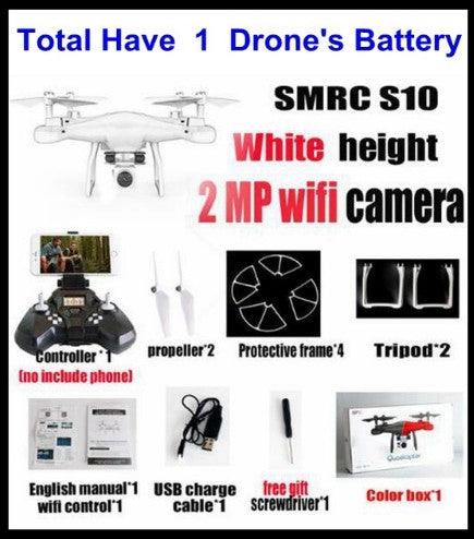 Sales Promotion WiFi 2MP Camera With S10 SMRC FPV Quadcopter Drone Helicopter UAV Micro Remote Control Toy RACER KIT Aircraft - Almoni Express