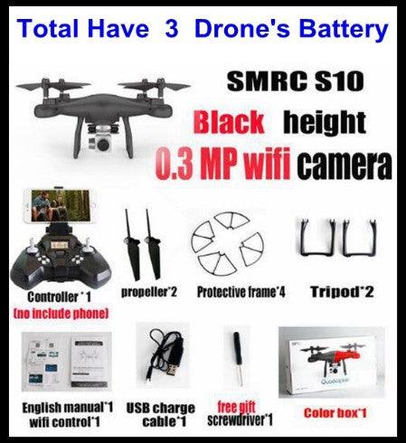 Sales Promotion WiFi 2MP Camera With S10 SMRC FPV Quadcopter Drone Helicopter UAV Micro Remote Control Toy RACER KIT Aircraft - Almoni Express