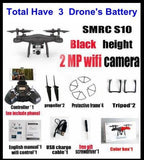 Sales Promotion WiFi 2MP Camera With S10 SMRC FPV Quadcopter Drone Helicopter UAV Micro Remote Control Toy RACER KIT Aircraft - Almoni Express