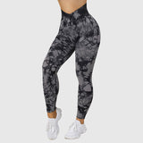 Seamless Tie Dye Leggings Women Yoga Pants Push Up Sport Fitness Running Gym Leggings - AL MONI EXPRESS