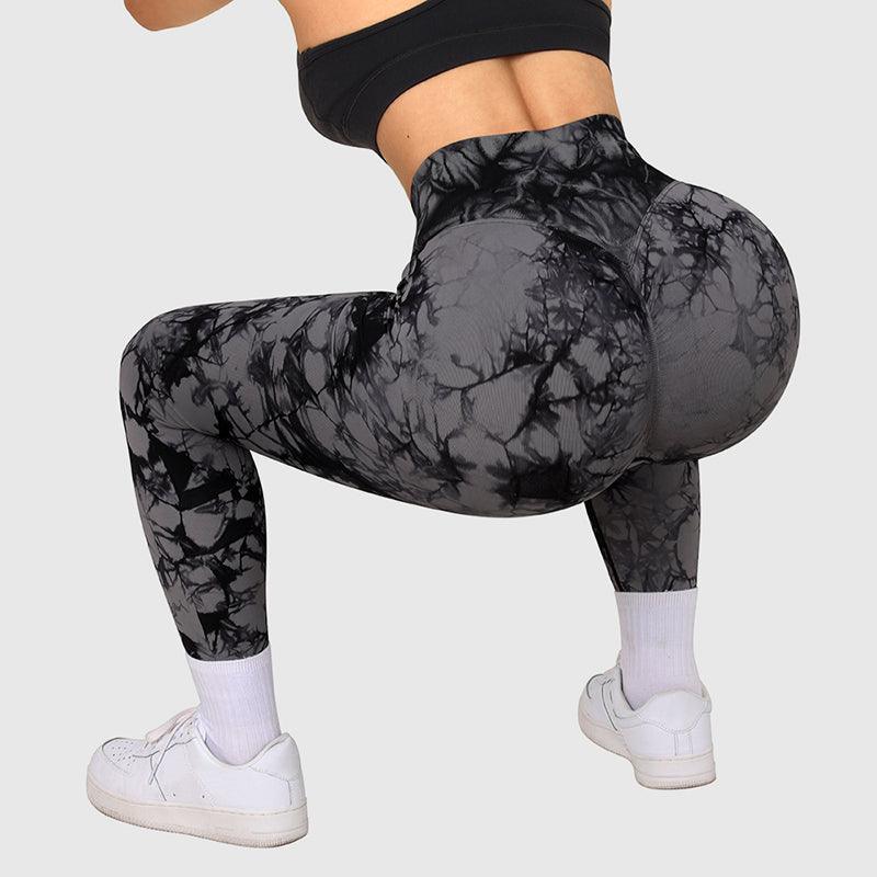 Seamless Tie Dye Leggings Women Yoga Pants Push Up Sport Fitness Running Gym Leggings - AL MONI EXPRESS