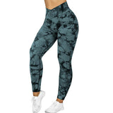 Seamless Tie Dye Leggings Women Yoga Pants Push Up Sport Fitness Running Gym Leggings - AL MONI EXPRESS