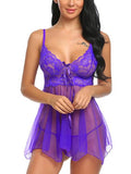 Sexy Lingerie Sexy Lingerie Front Slit Nightdress - AL MONI EXPRESS