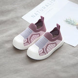 Shell-toe Single Shoes Flying Woven Children's Shoes Soft Sole - Almoni Express