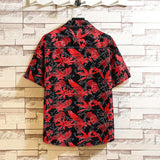 Shirt Printed Men's Short Sleeve Shirt Shorts Suit - AL MONI EXPRESS