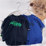 Short-sleeved Korean Baby Tops Children's Cotton T-shirts - Almoni Express