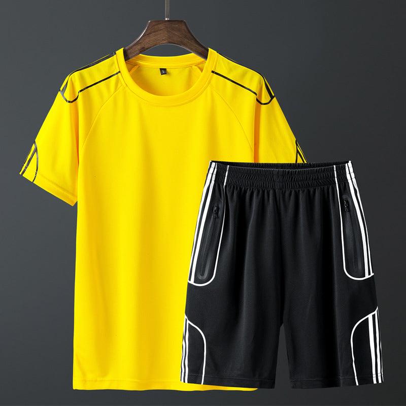 Short sleeved sportswear shorts suit - Almoni Express