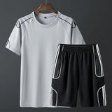 Short sleeved sportswear shorts suit - Almoni Express