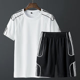 Short sleeved sportswear shorts suit - Almoni Express