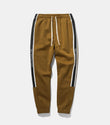 Side striped elastic waist elastic beam men's retro sweatpants - AL MONI EXPRESS